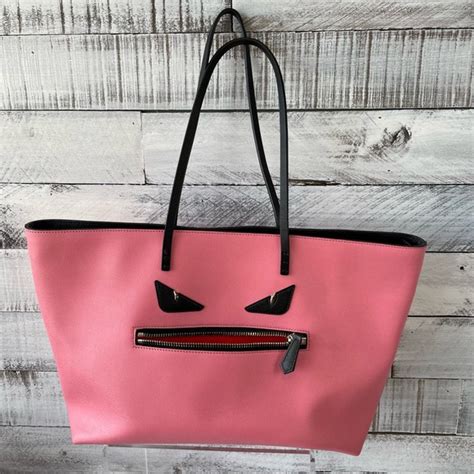 fendi pink monster tote|Bags .